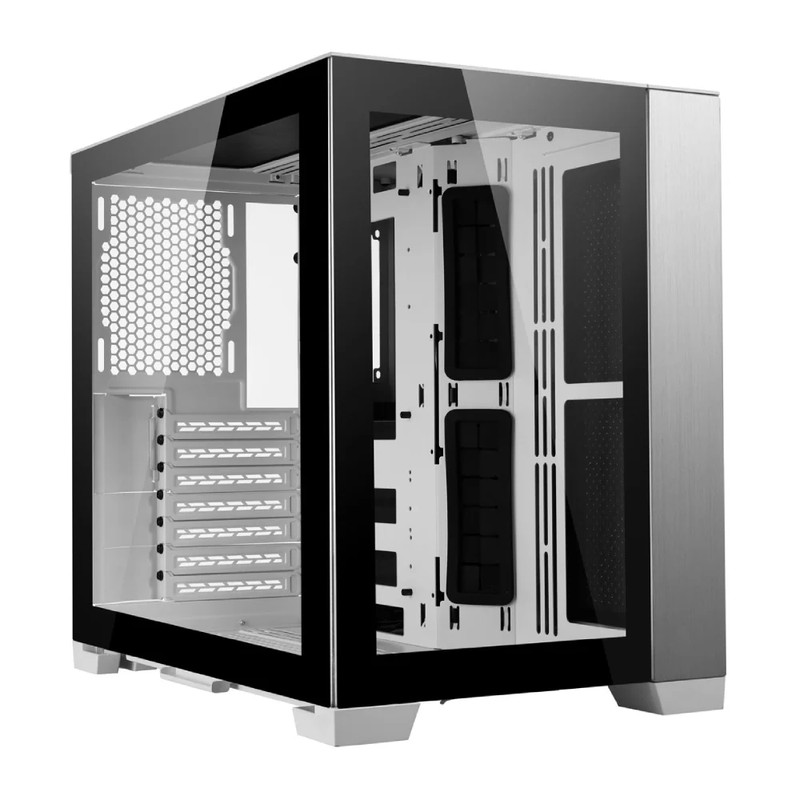 Lian Li Mini Dynamic 011 Tempered Glass Case - White/Black - صندوق
